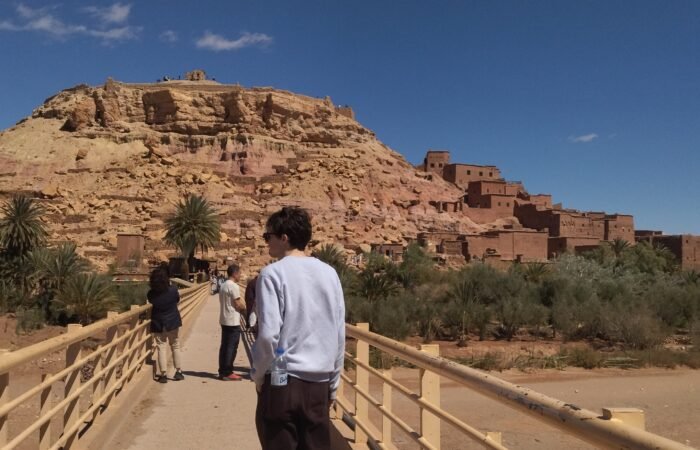 a man of our clients walking into the Kasbah