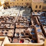 6 days, Making leathers or tannary place in Fes